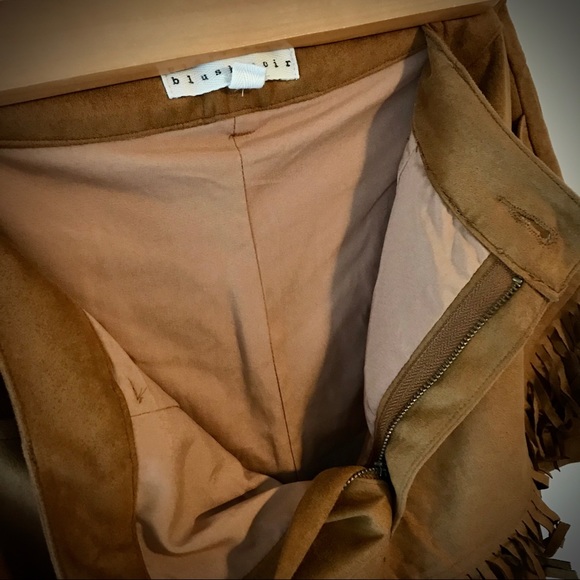 Fringe Micro-Suede Shorts - Picture 3 of 4